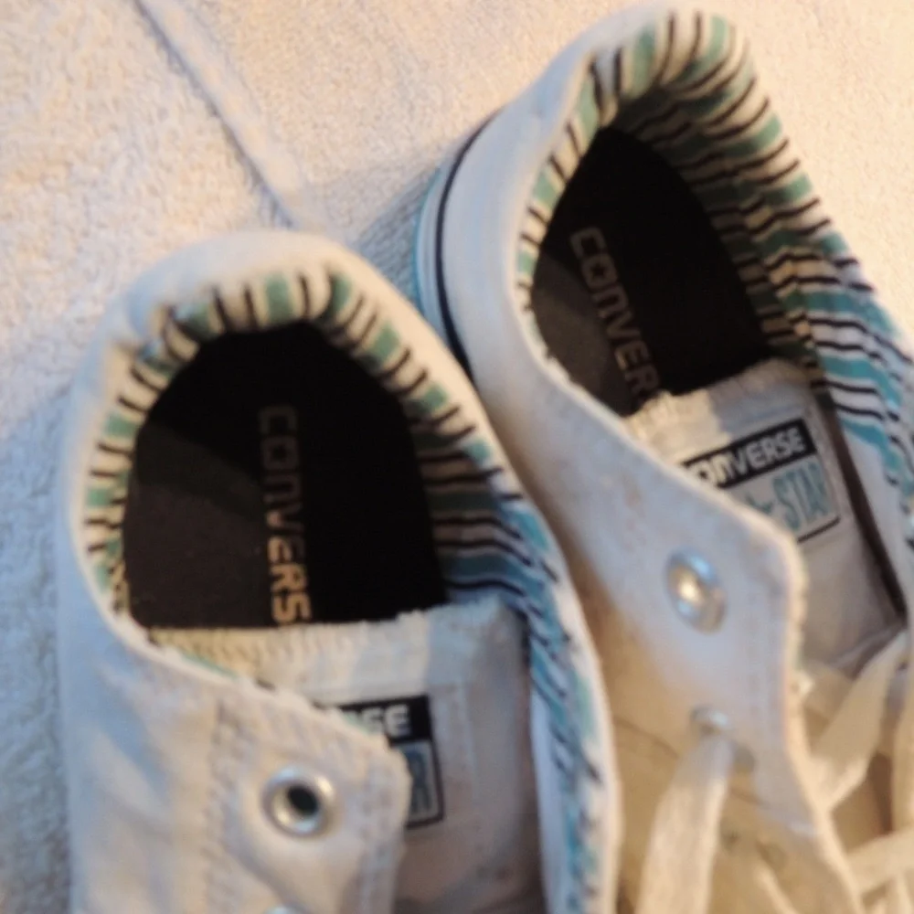 White Converse size 2